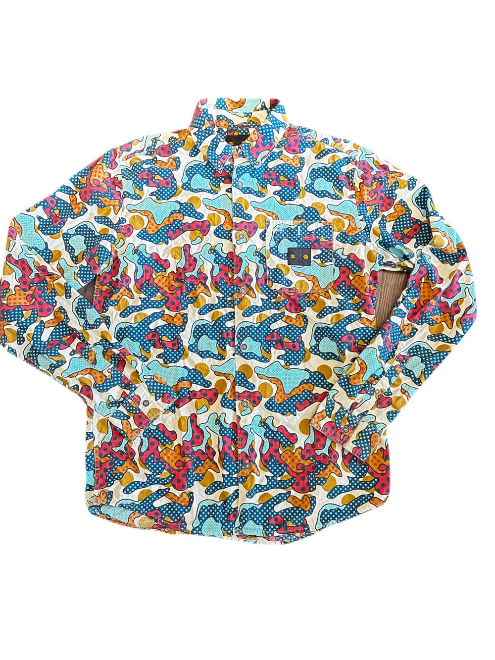 DC Shoes x CYRCLE 2014 Collab Shirt Men’s Medium Camo Streetwear Art